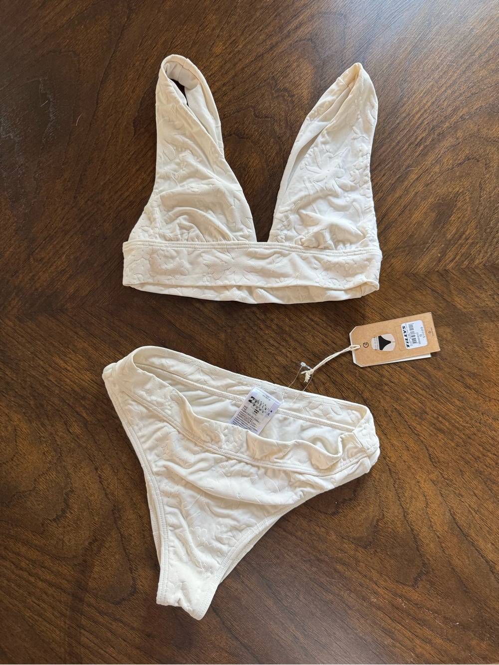 Billabong Ivory Embroidered Bikini